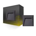 Bright Choice Wandleuchte Clover PC Anthrazit 1.5W 100lm - 840 Kaltweiß 