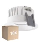 Mehrfachpackung 10x Ledvance LED  SPOT FIX Aluminium  8W 680lm 36D - 930 Warmweiß | Ausschnitt 68mm - IP44 - Höchste Farbwiedergabe -  Dimmbar
